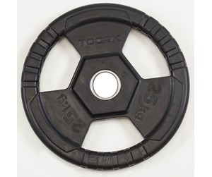 Sport & Fitness - Toorx Weightplate Rubber 25 kg Ø50 - DGG-TG25BLACKONE SIZE