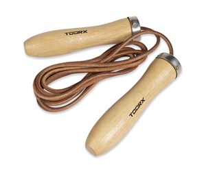 Sport & Fitness - Toorx Jumprope Leather W. Woodhandle - AHF-015IONE SIZE