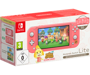 Spillkonsoll - Nintendo Switch Lite - Coral inc. Animal Crossing - 0045496453695