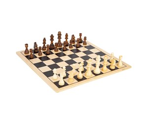 Brettspill & Puslespill - Small Foot - Wooden Chess and Checkers XL - 11784