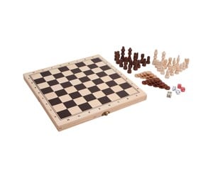 Brettspill & Puslespill - Small Foot - Wooden Classic Games 3in1 in Box - 3453