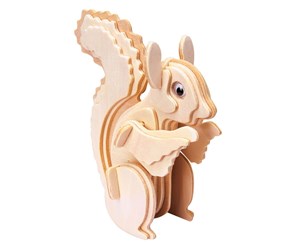 Byggesett - Eureka Gepetto's Workshop Wooden Construction Kit 3D - Squirrel - 52473145