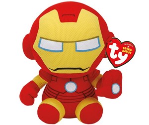 Dukker, Bamser & Utstyr - Ty Beanie Babies Marvel Iron Man 20cm - TY41190