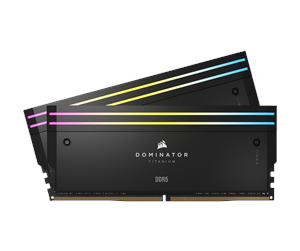 RAM - Corsair Dominator Titanium DDR5-6000 - 32GB - CL30 - Dual Channel (2 pcs) - Intel XMP - Svart med RGB - CMP32GX5M2B6000C30