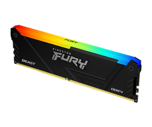 RAM - Kingston FURY Beast RGB DDR4-2666 C16 SC - 8GB - KF426C16BB2A/8