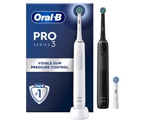 Elektrisk tannbørste - Oral-B Elektrisk tannbørste Pro3 Duo Black / White - 8006540760765