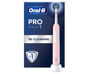 Elektrisk tannbørste - Oral-B Elektrisk tannbørste Pro1 Pink + Extra Brush Head - 8006540771501