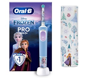 Elektrisk tannbørste - Oral-B Elektrisk tannbørste Vitality Pro Kids Frozen + case - 8006540773178