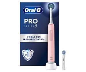 Elektrisk tannbørste - Oral-B Elektrisk tannbørste Pro3 Pink + Extra Brush Head - 8006540802083