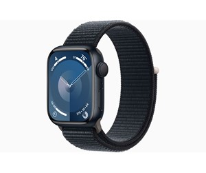 Smartklokke, Smartwatch & Sportsklokke - Apple Watch Series 9 GPS 41mm - Midnight Aluminium Case with Midnight Sport Loop - MR8Y3DH/A