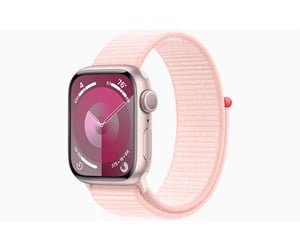 Smartklokke, Smartwatch & Sportsklokke - Apple Watch Series 9 GPS 41mm - Pink Aluminium Case with Light Pink Sport Loop - MR953DH/A