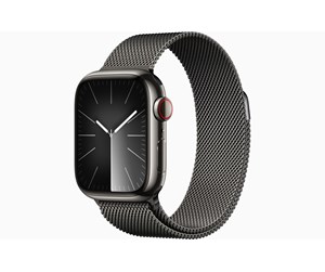 Smartklokke, Smartwatch & Sportsklokke - Apple Watch Series 9 GPS + Cellular 41mm - Graphite Stainless Steel Case with Graphite Milanese Loop - MRJA3DH/A