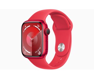 Smartklokke, Smartwatch & Sportsklokke - Apple Watch Series 9 GPS 41mm - (PRODUCT)RED Aluminium Case with (PRODUCT)RED Sport Band - S/M - MRXG3DH/A