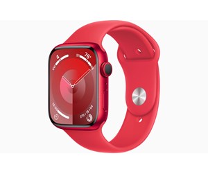 Smartklokke, Smartwatch & Sportsklokke - Apple Watch Series 9 GPS 45mm - (PRODUCT)RED Aluminium Case with (PRODUCT)RED Sport Band - S/M - MRXJ3DH/A