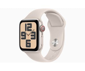 Smartklokke, Smartwatch & Sportsklokke - Apple Watch SE GPS + Cellular 40mm - Starlight Aluminium Case with Starlight Sport Band - M/L - MRG13DH/A