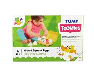 Babyleker - Tomy Toomies - Hide & Squeak Eggs - 5011666735606