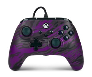 Spill - Tilbehør - PowerA Advantage Wired Controller for Xbox Series X|S - Purple Camo - Controller - Microsoft Xbox Series S - XBGP0237-01