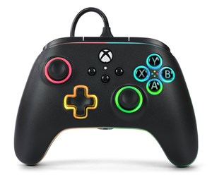 Spill - Tilbehør - PowerA Advantage Wired Controller for Xbox Series X|S with Lumectra - Black - Controller - Microsoft Xbox Series S - XBGP0140-01