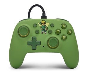 Spill - Tilbehør - PowerA Nano Wired Controller for Nintendo Switch - Toon Link - Wired Controller - Nintendo Switch - NSGP0203-01