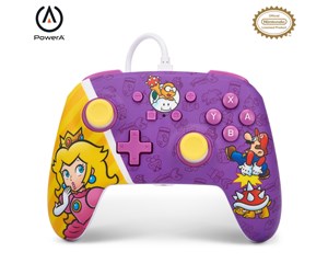 Spill - Tilbehør - PowerA Enhanced Wired Controller for Nintendo Switch - Princess Peach Battle - Accessories for game console - Nintendo Switch - NSGP0092-01