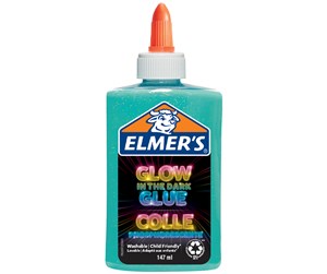 Kreative leker - Elmer's Elmers Glow-in-the-Dark flytende lim | Blå | 147 ml - 2162078