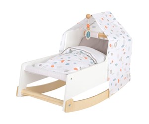 Dukker, Bamser & Utstyr - Small Foot - Wooden Swing Doll Bed Little Button - 11813