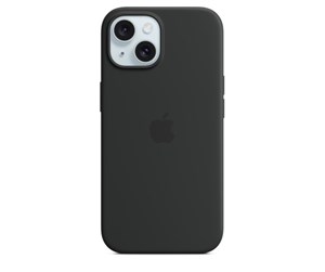 Mobil - Deksel og etui - Apple iPhone 15 Silicone Case with MagSafe - Black - MT0J3ZM/A