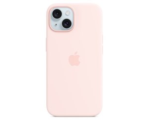 Mobil - Deksel og etui - Apple iPhone 15 Silicone Case with MagSafe - Light Pink - MT0U3ZM/A