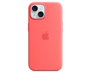 Mobil - Deksel og etui - Apple iPhone 15 Silicone Case with MagSafe - Guava - MT0V3ZM/A