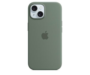 Mobil - Deksel og etui - Apple iPhone 15 Silicone Case with MagSafe - Cypress - MT0X3ZM/A