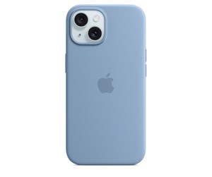 Mobil - Deksel og etui - Apple iPhone 15 Silicone Case with MagSafe - Winter Blue - MT0Y3ZM/A