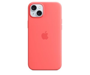 Mobil - Deksel og etui - Apple iPhone 15 Plus Silicone Case with MagSafe - Guava - MT163ZM/A