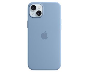 Mobil - Deksel og etui - Apple iPhone 15 Plus Silicone Case with MagSafe - Winter Blue - MT193ZM/A