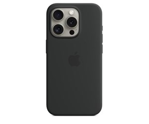 Mobil - Deksel og etui - Apple iPhone 15 Pro Silicone Case with MagSafe - Black - MT1A3ZM/A