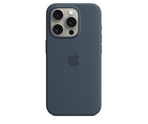 Mobil - Deksel og etui - Apple iPhone 15 Pro Silicone Case with MagSafe - Storm Blue - MT1D3ZM/A