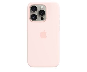 Mobil - Deksel og etui - Apple iPhone 15 Pro Silicone Case with MagSafe - Light Pink - MT1F3ZM/A