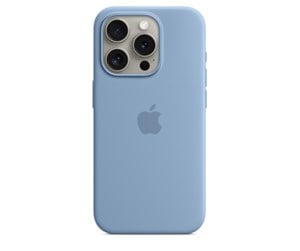 Mobil - Deksel og etui - Apple iPhone 15 Pro Silicone Case with MagSafe - Winter Blue - MT1L3ZM/A