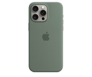 Mobil - Deksel og etui - Apple iPhone 15 Pro Max Silicone Case with MagSafe - Cypress - MT1X3ZM/A