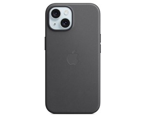 Mobil - Deksel og etui - Apple iPhone 15 FineWoven Case with MagSafe - Black - MT393ZM/A