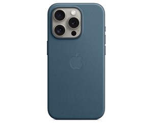 Mobil - Deksel og etui - Apple iPhone 15 Pro FineWoven Case with MagSafe - Pacific Blue - MT4Q3ZM/A