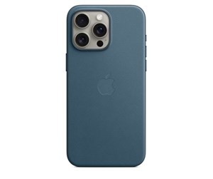 Mobil - Deksel og etui - Apple iPhone 15 Pro Max FineWoven Case with MagSafe - Pacific Blue - MT4Y3ZM/A