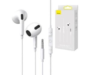 Hodetelefoner - Baseus Encok H17 Earphones (white) - NGCR020002