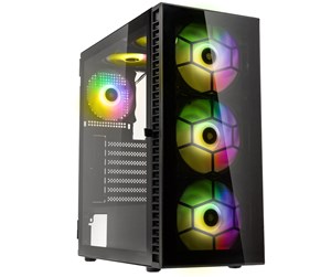 Kabinett - Kolink Observatory HF Glass ARGB Midi Tower Case - black - Kabinett - Desktop - Svart - PGW-CH-KOL-109