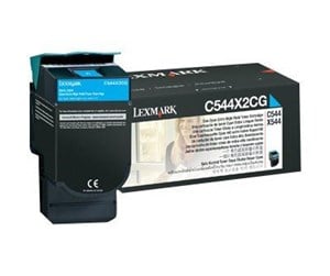 Printertilbehør blekk/toner - Lexmark - Extra High Yield - cyan - orig - Laser toner Blå - C544X2CG