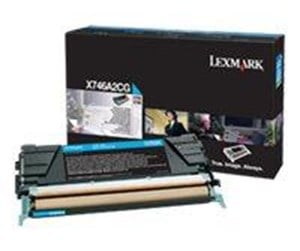 Printertilbehør blekk/toner - Lexmark - cyan - original - toner cartri - Laser toner Blå - X746A2CG