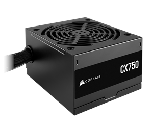 Strømforsyning (PSU) - Corsair CX750 Strømforsyning (PSU) - 750 Watt - 120 mm - ATX 2.4 - 80 Plus Bronze sertifisert - CP-9020279-EU