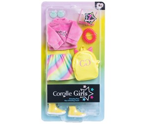 Dukker, Bamser & Utstyr - Corolle Girls - Doll Clothes Fluo Set Dressing Roo - 9000610100