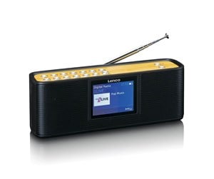 DAB, nettverks- og klokkeradio - Lenco PDR-045BK - DAB+ radio with Bluetooth 5.0 - DAB+/FM - Stereo - Svart - PDR-045BK