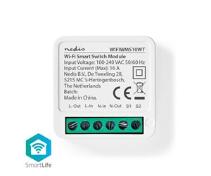 Smarthus - Nedis SmartLife Strømbryter - WIFIWMS10WT