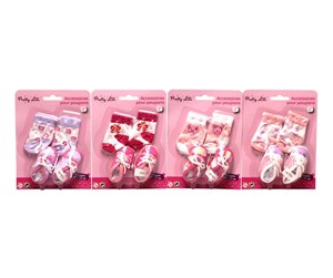 Dukker, Bamser & Utstyr - New Born Baby Socks & Shoes (Assorted) - 105560844